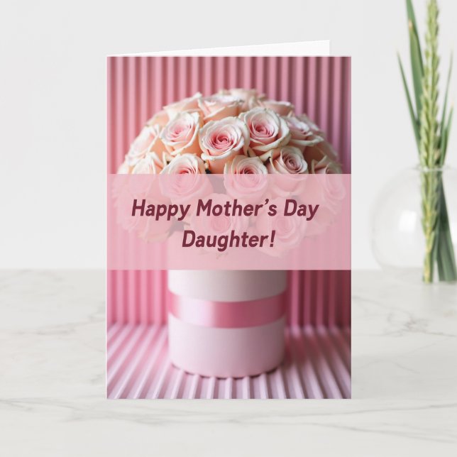 Blushing Blooms Mothers Day Card (Front)