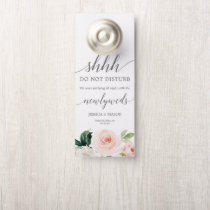 Blushing Blooms Wedding Door Hanger Do Not Disturb Blushing Blooms Wedding Door Hanger Do Not Disturb