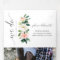 Blushing Blooms Wedding Tri-Fold Invitations RSVP