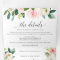 Blushing Blooms Wedding Tri-Fold Invitations RSVP