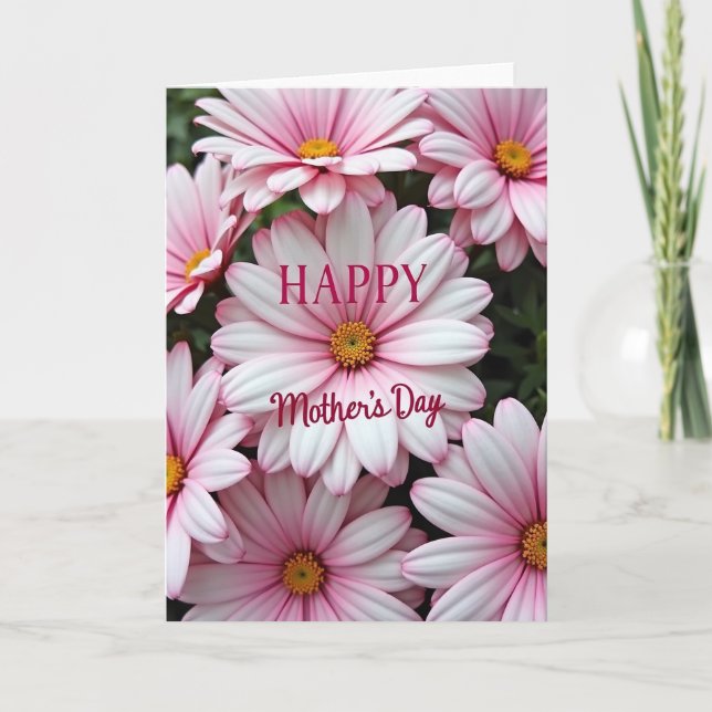 Blushing Blossom Mothers Day Card (Front)