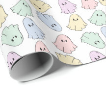 Blushing Boos Ghost Gift Wrapping Paper