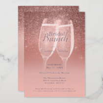 Blushing Bridal Brunch Silver Foil Card