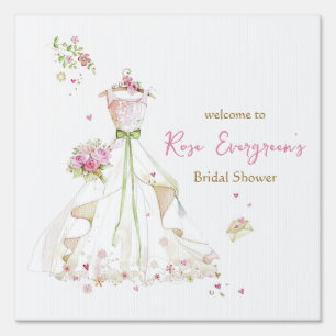 Blushing Bride in Bloom Bride to Be Sign