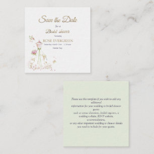 Blushing Bride in Bloom Enclosure Card