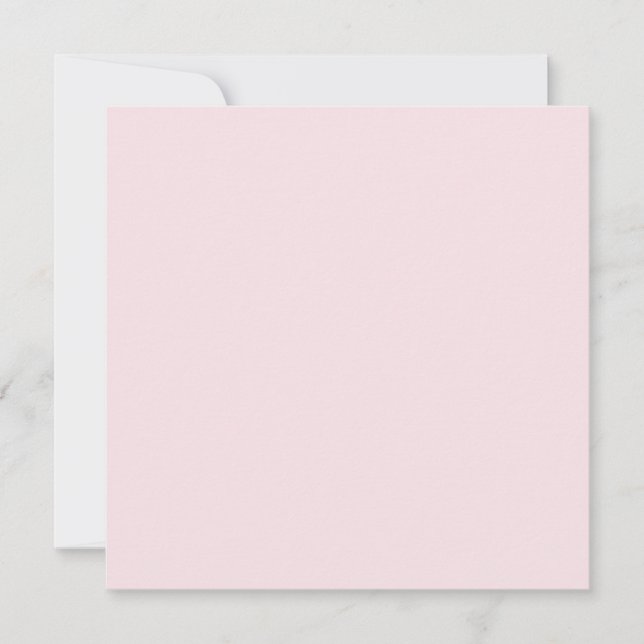Blushing Bride Pink Solid Color Card (Front)