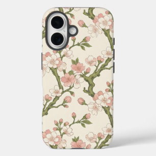 Blushing Cherry Blossom Branch   Soft Pink Floral  iPhone 16 Case