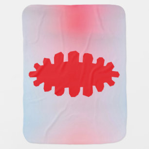 Blushing Clouds Baby Blanket – Pink & White Dreams