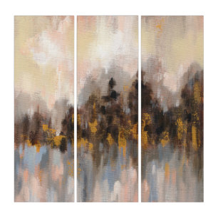 Blushing Forest I Triptych