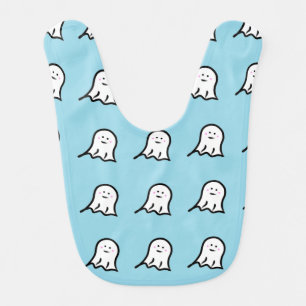 Blushing Ghost Cute Halloween  Baby Bib