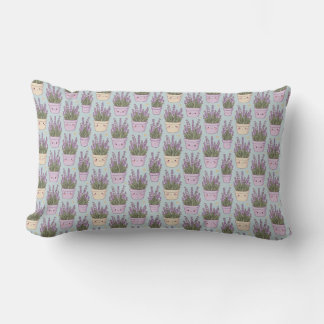 "Blushing Lavender & Butterfly Dreams" Lumbar Pillow