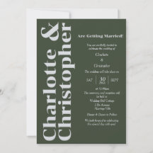 Blushing Love - Dark Green & Gray Modern