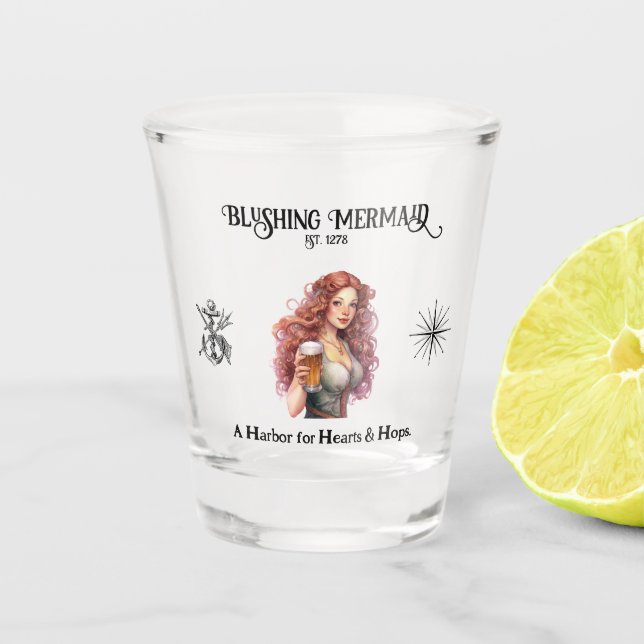 Blushing Mermaid - Baldur's Gate Shot Glass (Front)