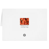 "Blushing Orange Mums" Cards (Back Horizontal)