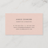 Blushing Peony | Watercolor Floral Business Card (Back)