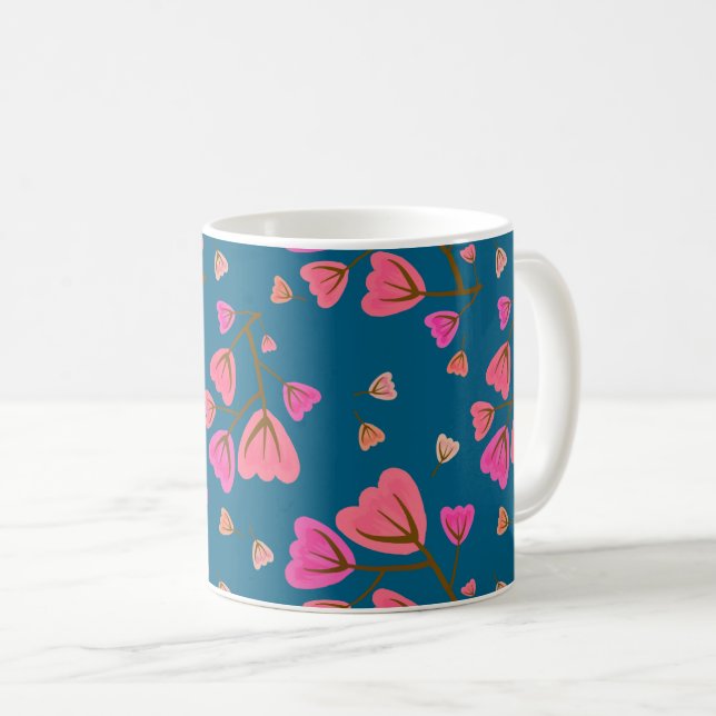 Blushing Petals Mug (Front Right)
