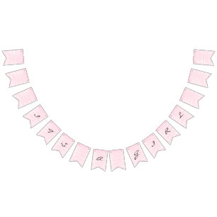 "Blushing Pink" Bunting Banner