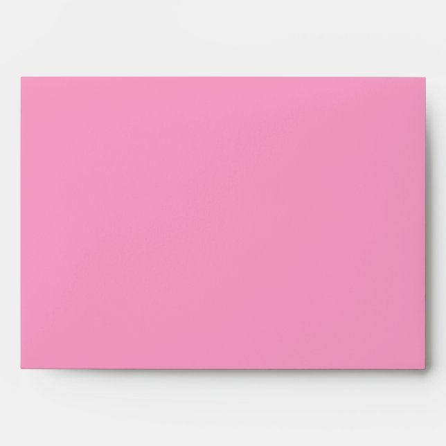 Blushing Pink Flower Customizable Envelopes (pink) (Front)