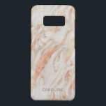 Blushing Rose Marble Pattern with Name Case-Mate Samsung Galaxy S8 Case<br><div class="desc">A beautiful rose pink marble pattern with custom name that you can personalize with your name or other text.</div>