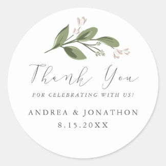 Blushing Sprigs Favor Sticker