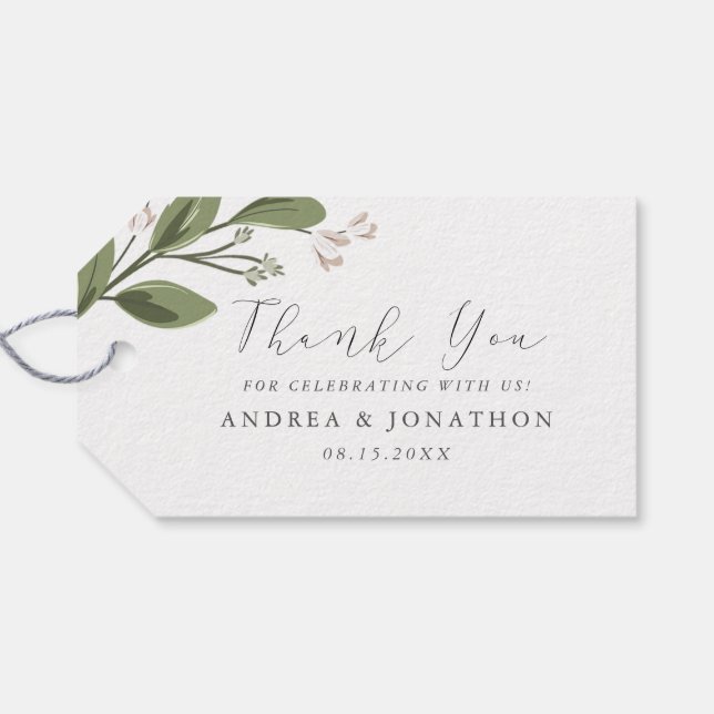 Blushing Sprigs Favor Tag (Back Horizontal)