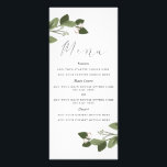 Blushing Sprigs Menu Card<br><div class="desc">Blushing Sprigs Menu Card. Customizable. Part of a collection</div>