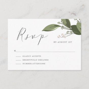 Blushing Sprigs Rsvp by Whimzy_Designs at Zazzle
