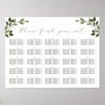 Blushing Sprigs, Seating Chart at Zazzle