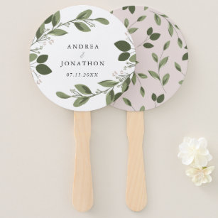 rustic wedding hand fans