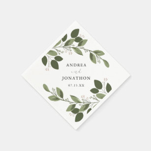 wedding napkins zazzle