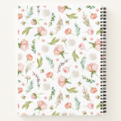 Blushing Summer Floral | Bridal Shower Recipe Notebook (Back)
