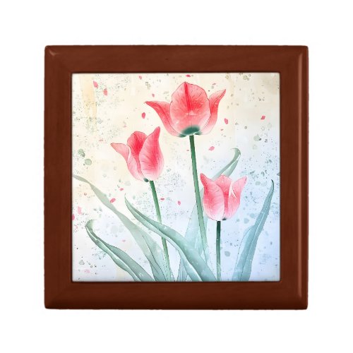 Blushing Tulip Elegance Gift Box