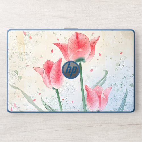 Blushing Tulip Elegance HP Laptop Skin