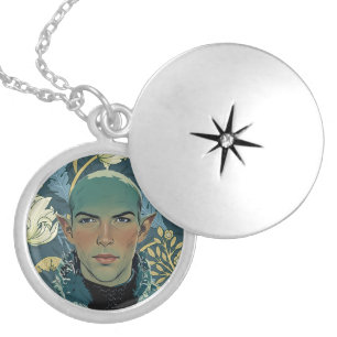 Blushing Wolf Locket Necklace