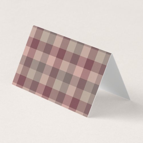 Blushwood plaid business card
