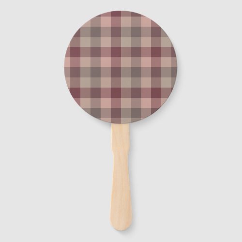 Blushwood plaid hand fan