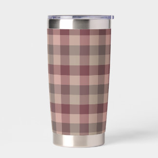 Blushwood plaid insulated tumbler