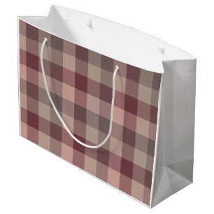 Blushwood plaid large gift bag