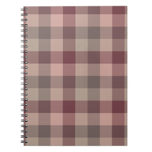 Blushwood plaid notebook