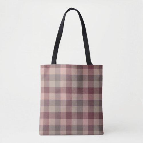 Blushwood plaid tote bag