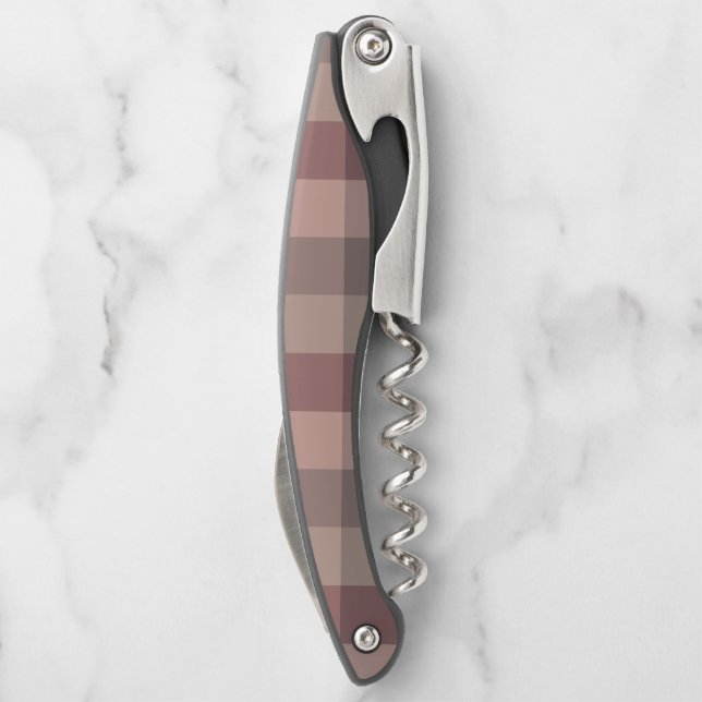 Blushwood plaid waiter's corkscrew (Back)