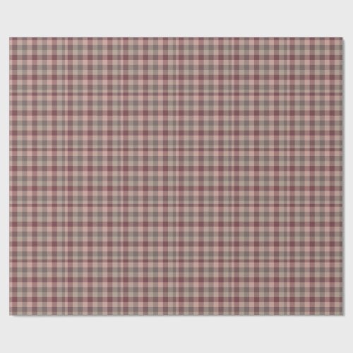 Blushwood plaid wrapping paper