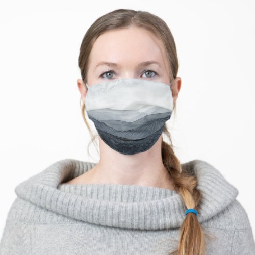 Blustering Grey Valley Adult Cloth Face Mask