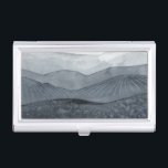 Blustering Grey Valley Business Card Case<br><div class="desc">Blustering Valley I by Grace Popp. Greys and soft shapes come together to create valleys and small hills.</div>
