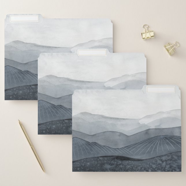Blustering Grey Valley File Folder (Set)