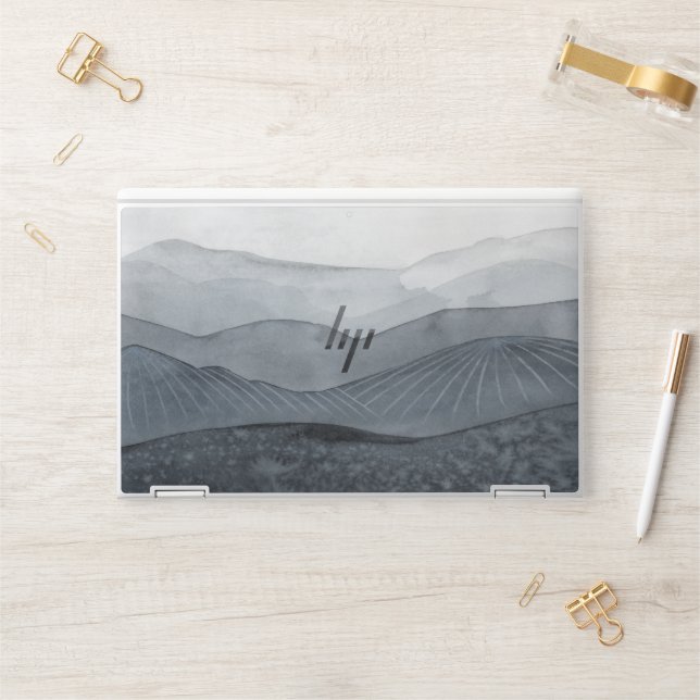 Blustering Grey Valley HP Laptop Skin (Desk)
