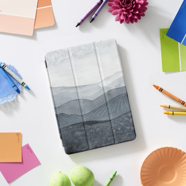 Blustering Grey Valley iPad Pro Cover (Desk)