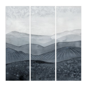 Blustering Grey Valley Triptych