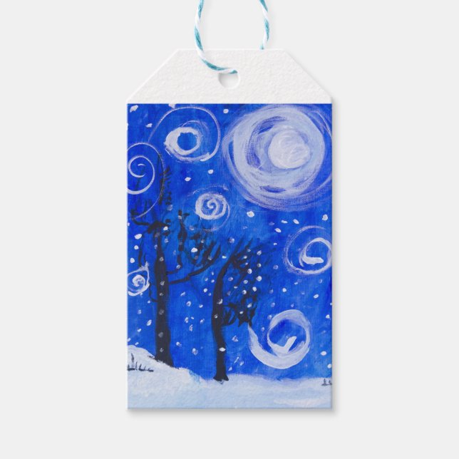 Blustery Blizzard Gift Tags (Front)