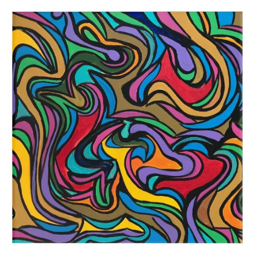 Blustery Day-Abstract Acrylic Painting Print